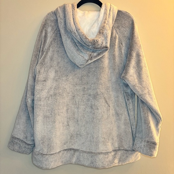 Members Mark Grey Plush Pullover Hooded Sweatshirt Size XXL - Picture 5 of 7